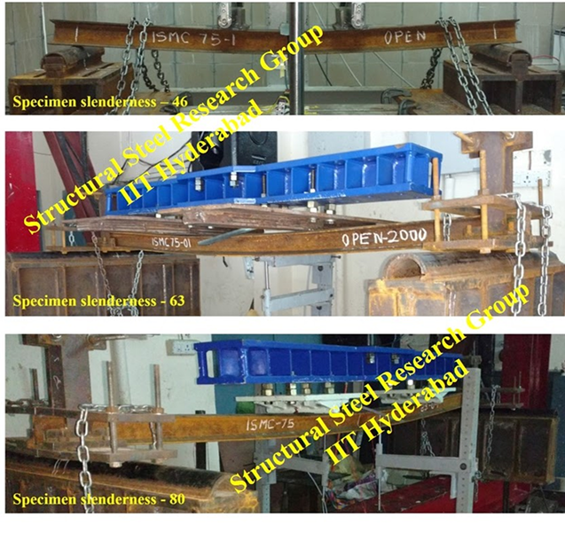 Bending test on Steel Beams